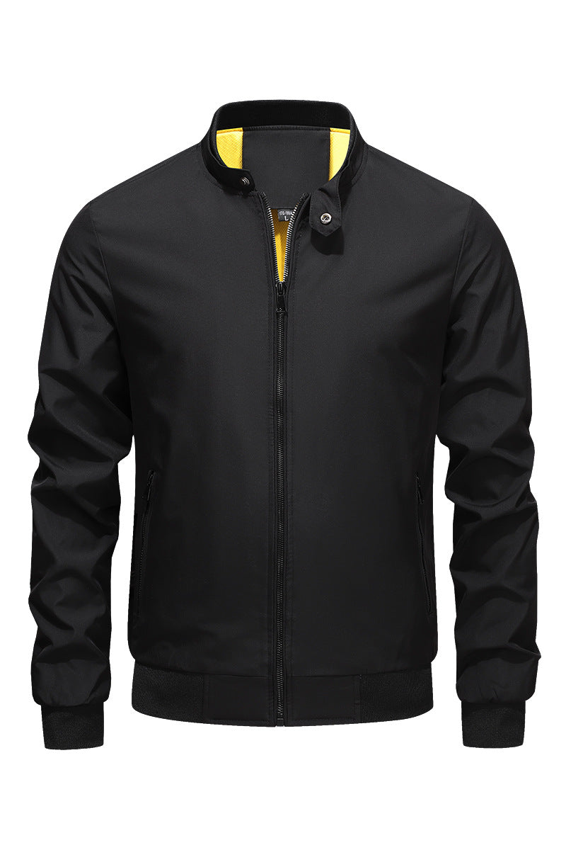 Autumn Stand-Up Collar Mens Jacket
