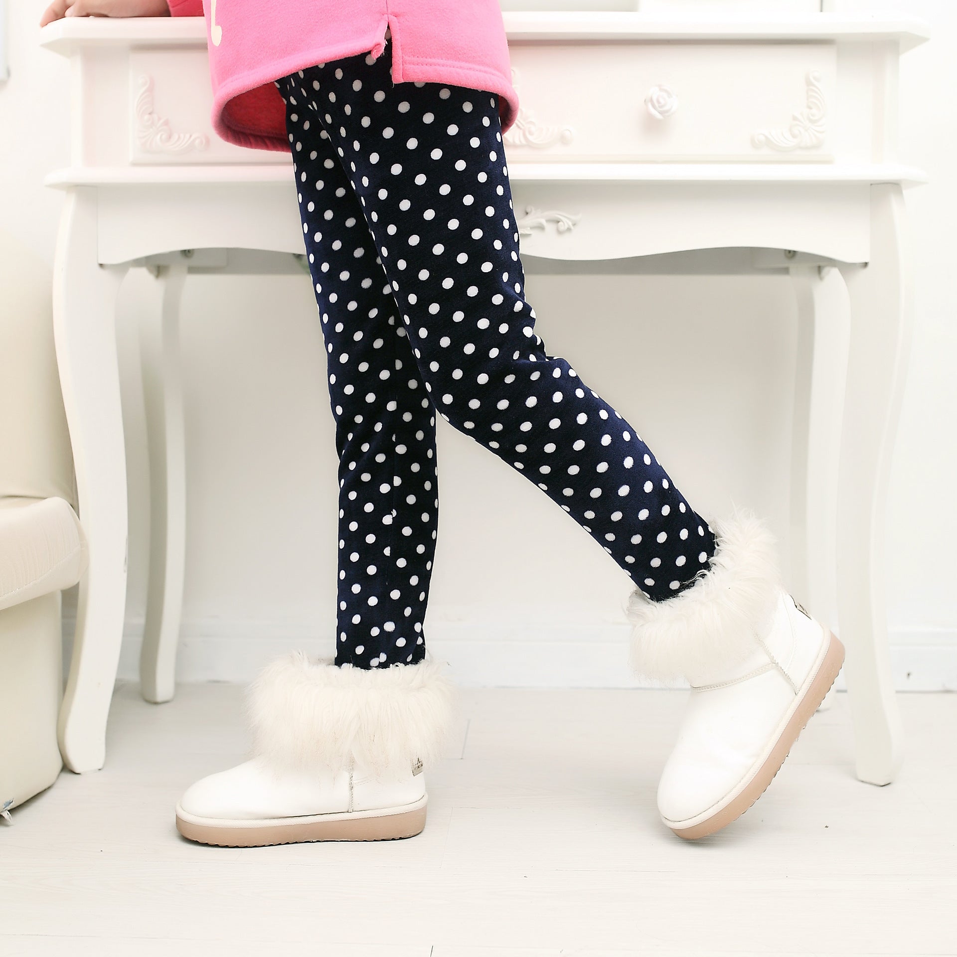 Girls' warm leggings
