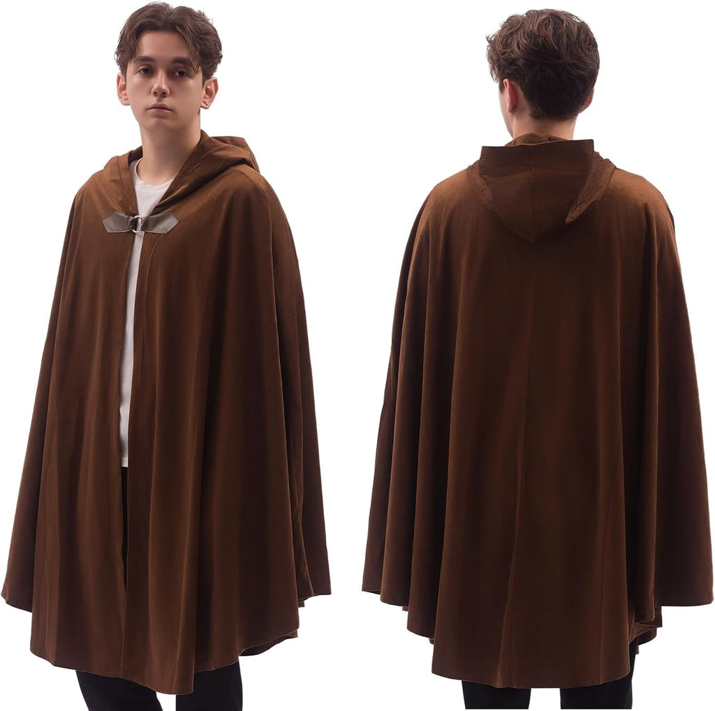 Men's Velvet Cloak With Hood