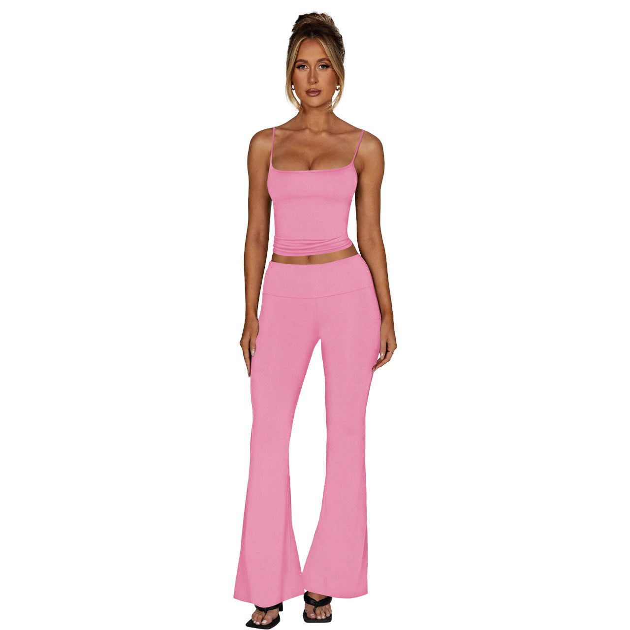 Stylish Casual Two-piece Set In Brushed Milk Silk