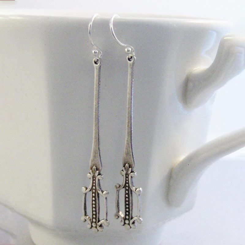 Retro Earring Pendant For Ladies Sweet Silver Earrings