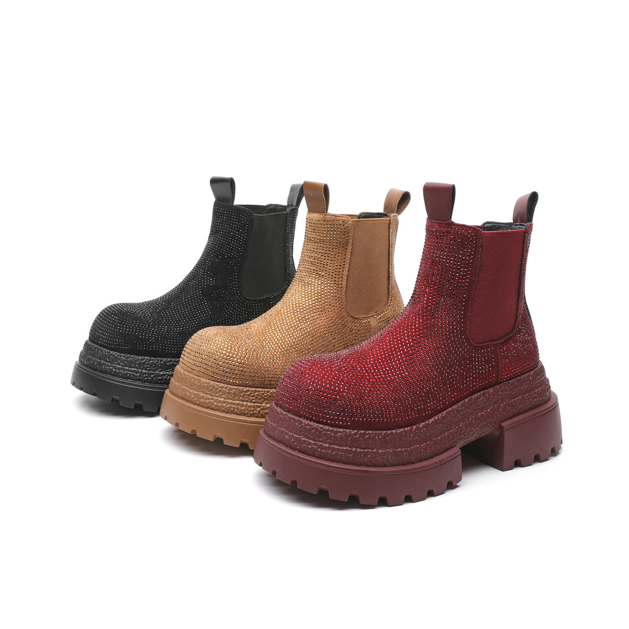 Vintage Style Chunky Heel Leather Boots For Women, Fashion Mid-Calf Boots With Buckle Accents For Comfort And Style