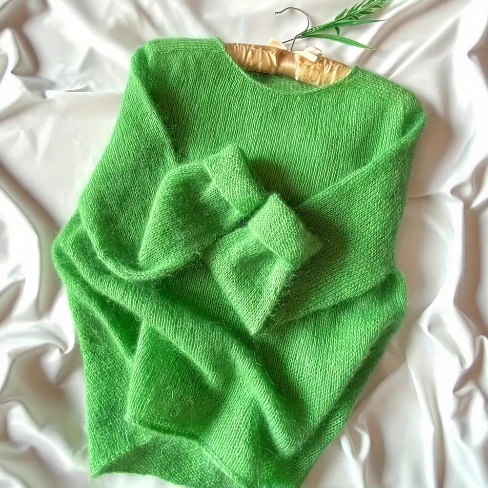 Front Line Ready-made Garments Loose And Lazy Style Knitwear Round Neck Sweater