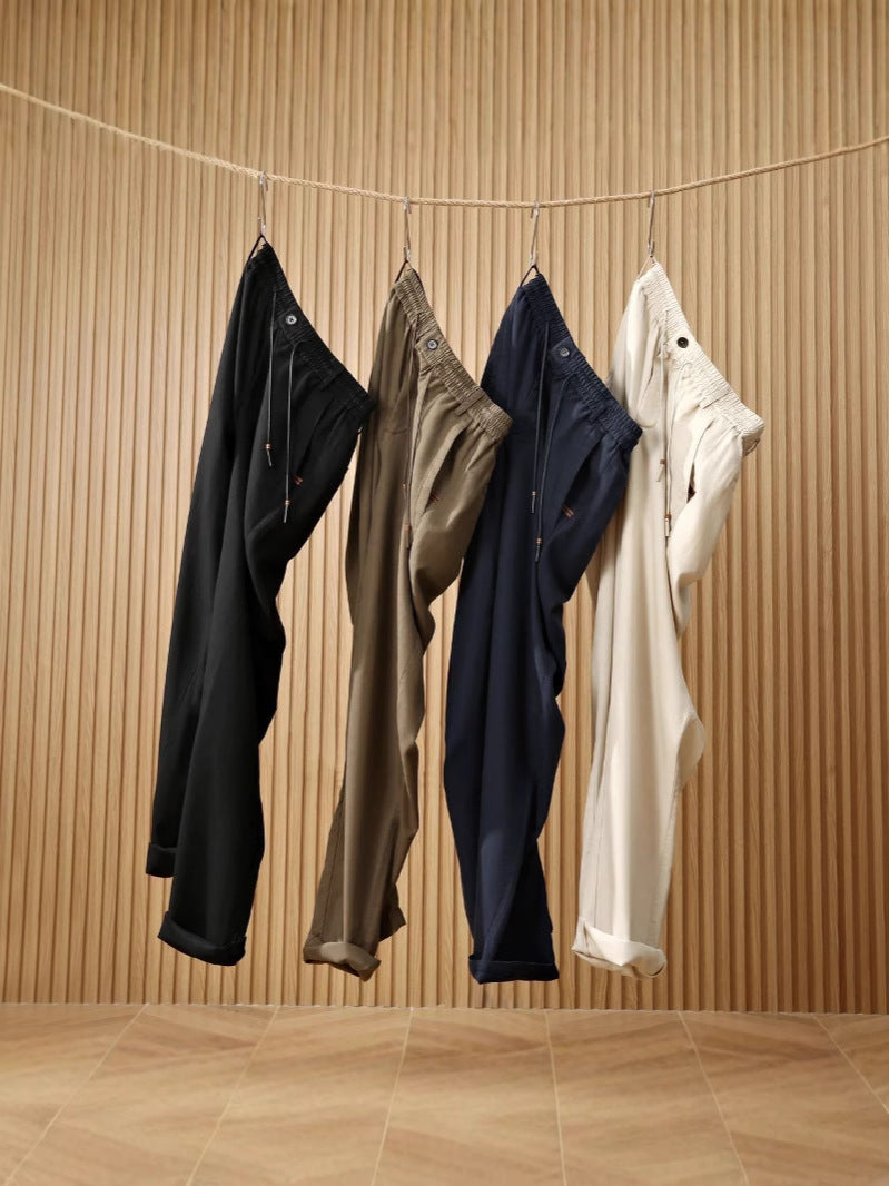 Spring Summer New Men's Linen Casual Pants