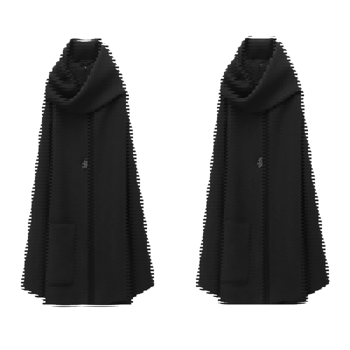 Women's French Style Design Blended Scarf Coat Coat