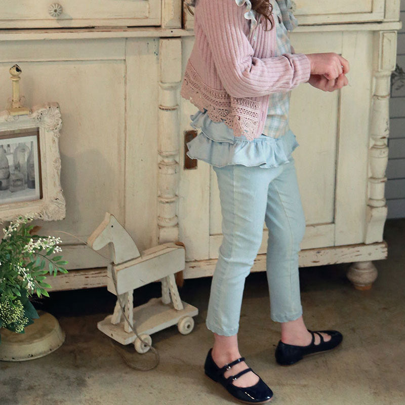 Denim Skirt Pants With Funky Ears For Children Girls