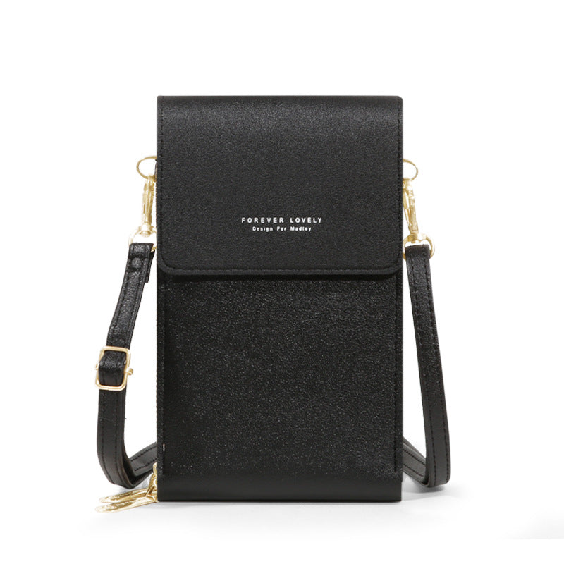 Women's Fashionable Crossbody PU Leather Touch Screen Mobile Wallet