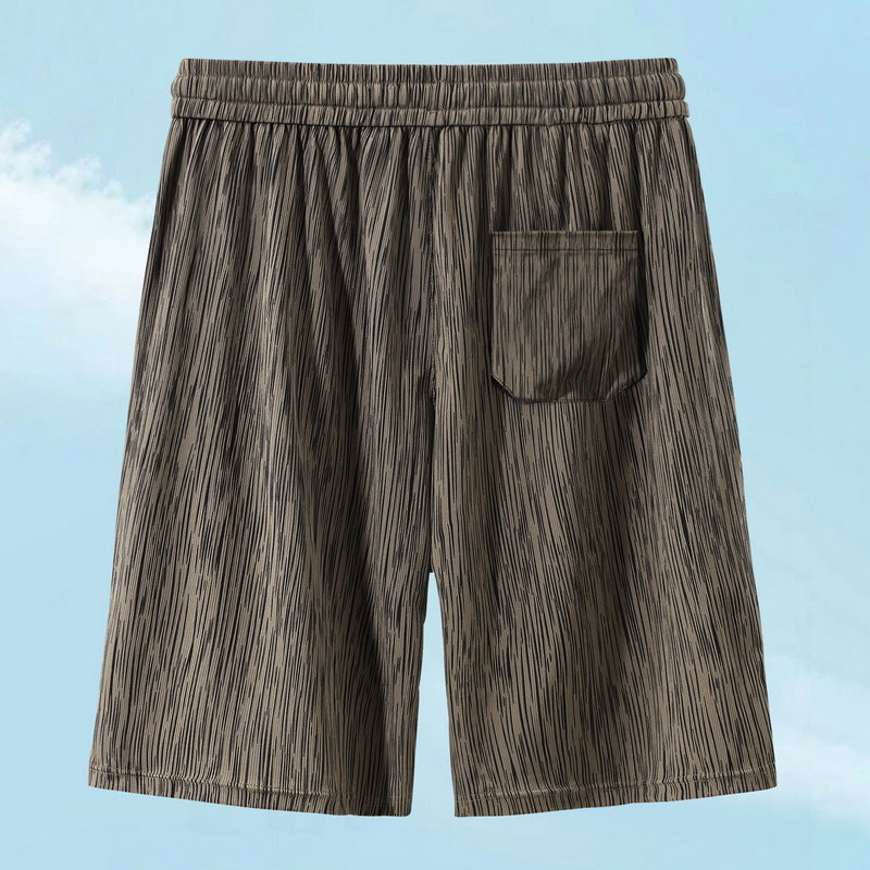 Men's Casual High-Elastic Thin Loose High-Waist Shorts