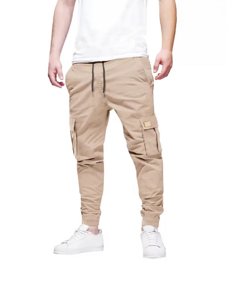 Mens Casual Sports Sweatpants With Drawstring Elastic Waist