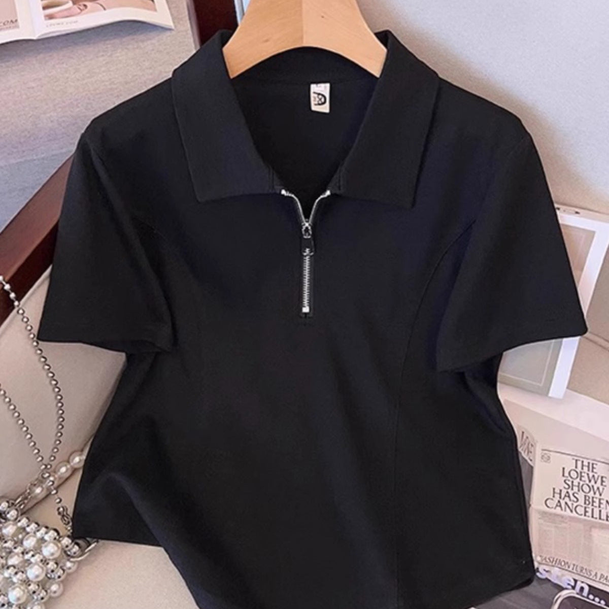 Womens Casual Fashionable Plus-size Short-sleeve Set