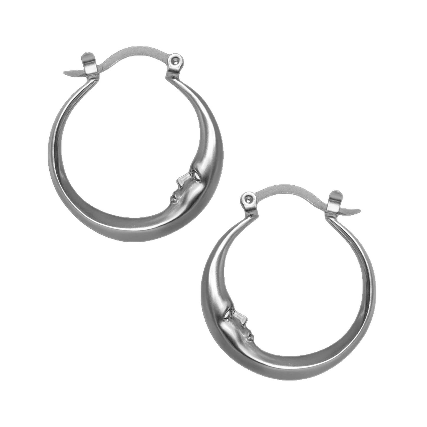 Women's Fashionable Cool Style Moon Shaped Statement Earrings