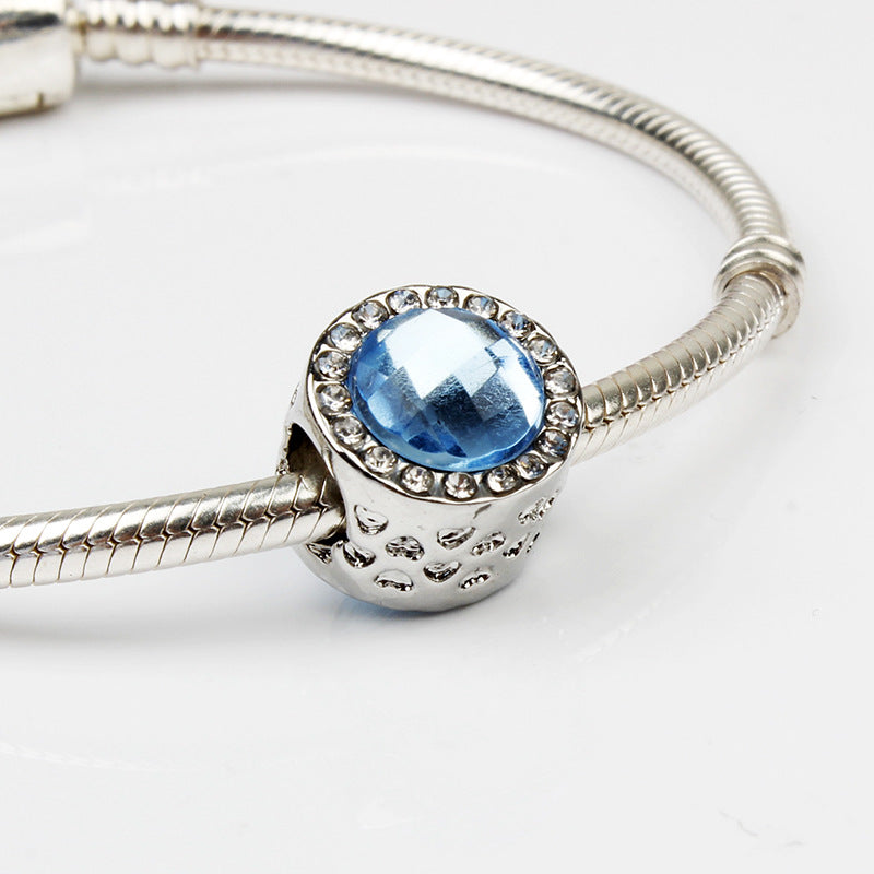 Women's Casual Blue Starry Sky Pendant Beaded Bracelet