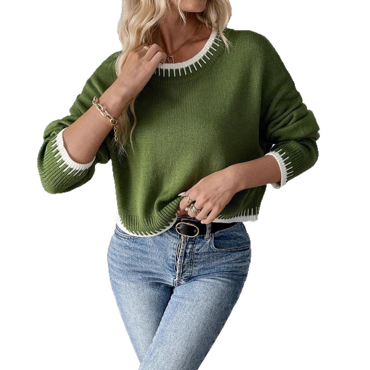 Knitwear Fashion Individual Casual Loose Sweater