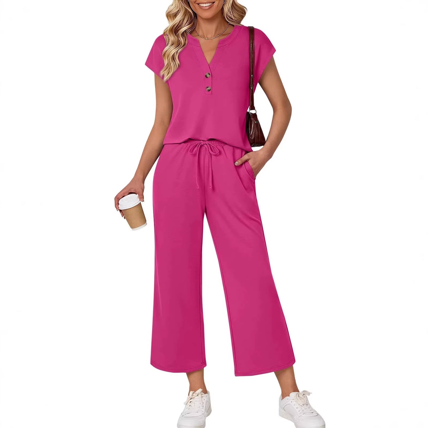 Casual Womens Two-piece Outfit Set