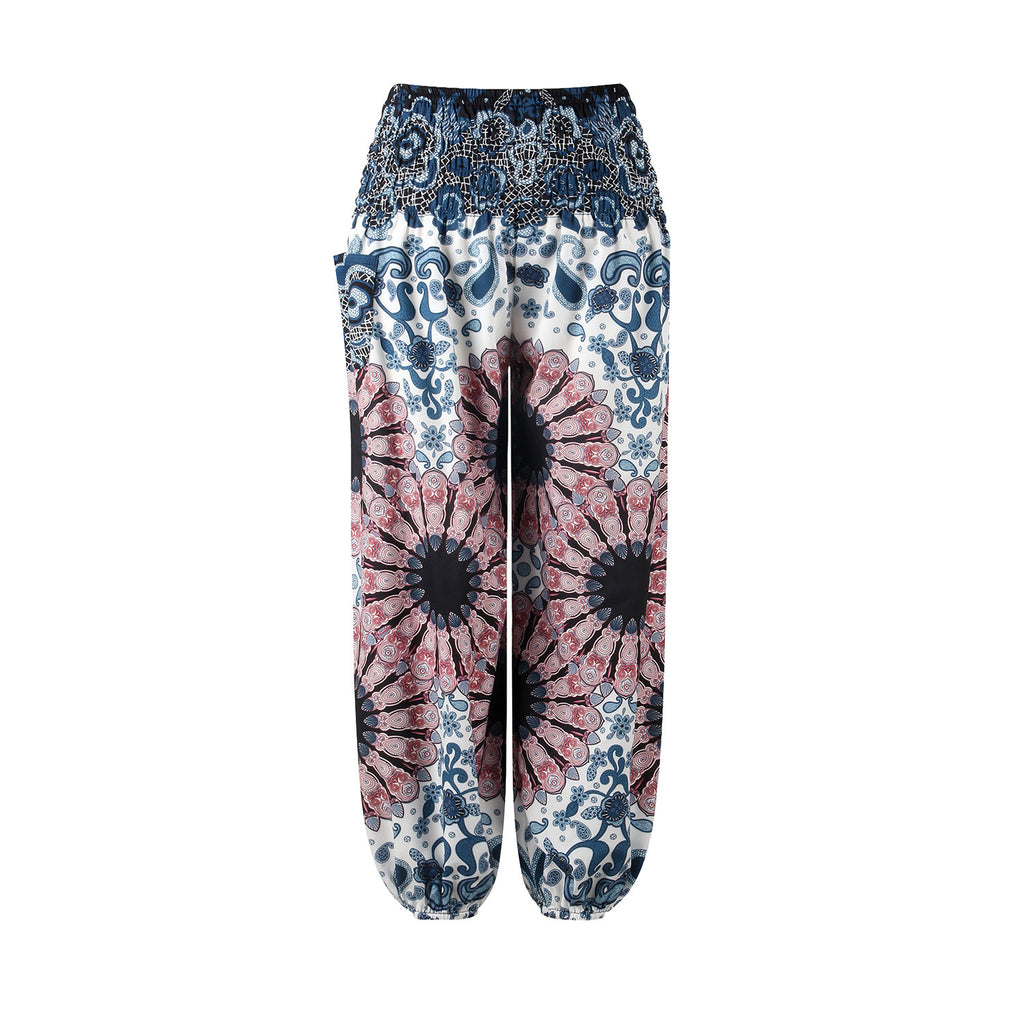 Children's printed yoga high waist bloomers
