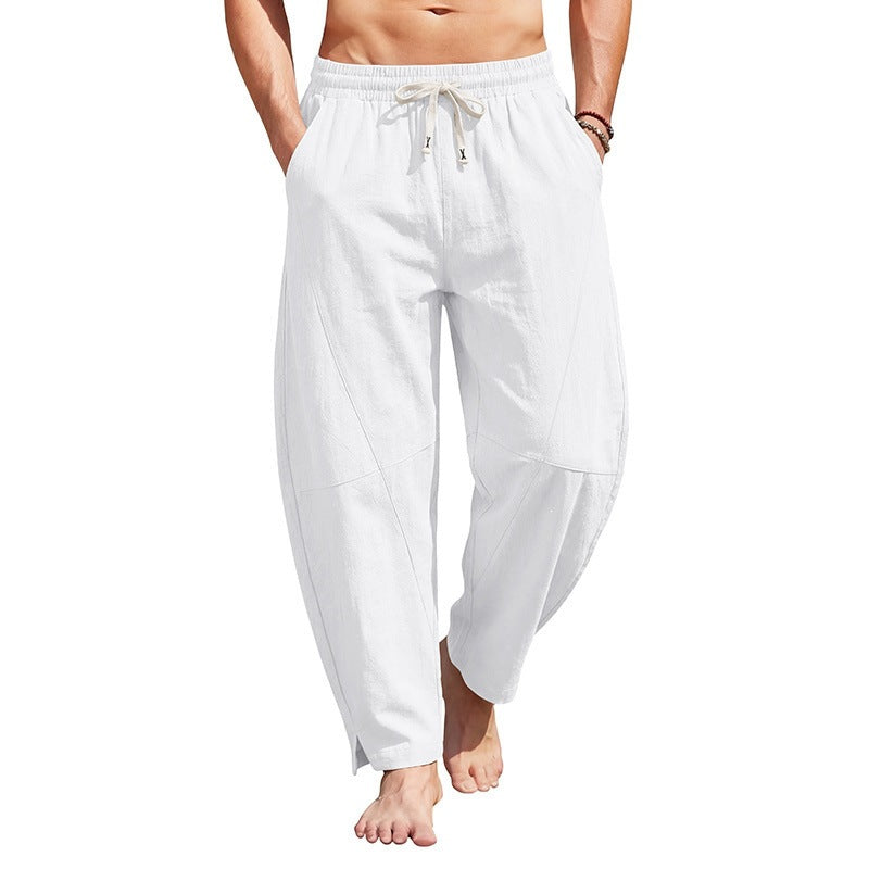 Summer Linen-cotton Harem Pants Loose-fitting