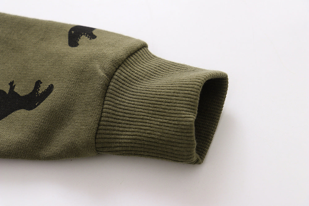 Children's Autumn Clothing Long Sleeve Boy Cartoon Cotton Crew Neck Sweater