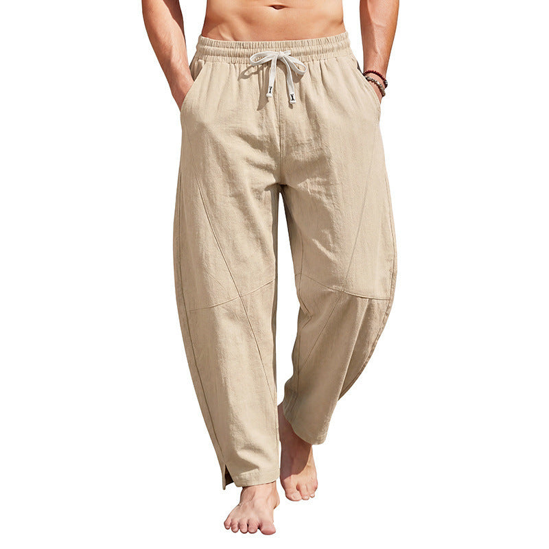 Summer Linen-cotton Harem Pants Loose-fitting