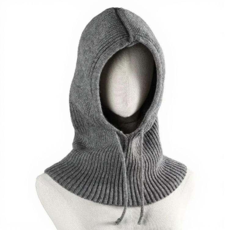 Woolen Warm Scarf Integrated Couple Ear Protection Knitted Hat