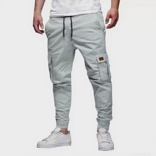Mens Casual Sports Sweatpants With Drawstring Elastic Waist
