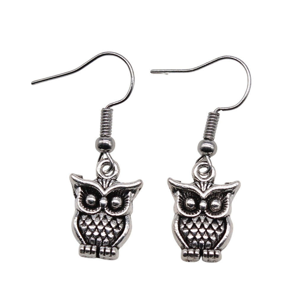 Women's Retro Minimalist Owl Earrings