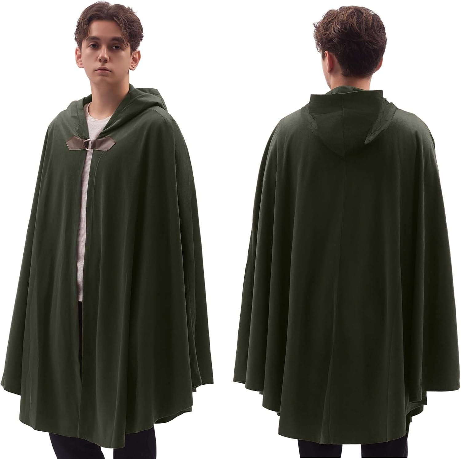 Men's Velvet Cloak With Hood
