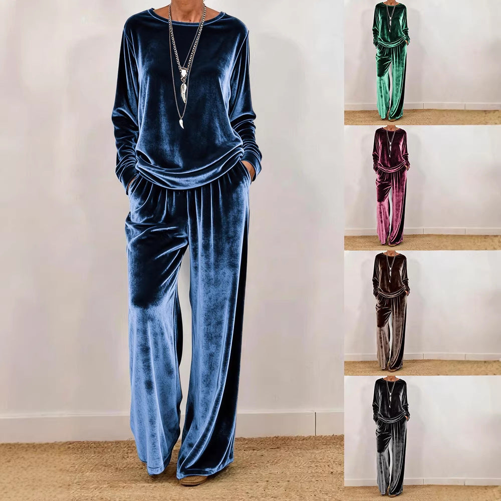 Stylish Minimalist And Relaxed Fit Womens Long Sleeve Set