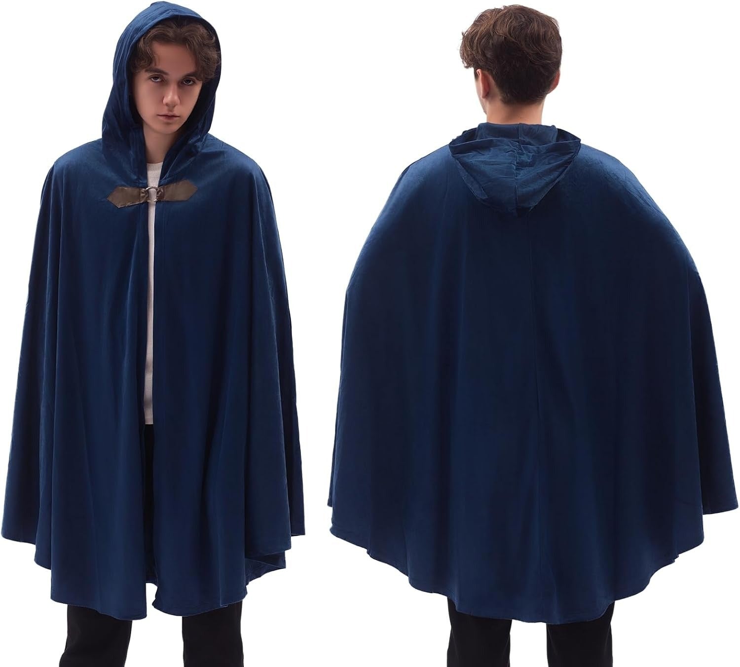 Men's Velvet Cloak With Hood