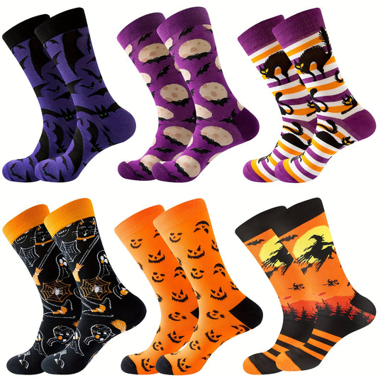 6 Pairs Of Halloween Stockings