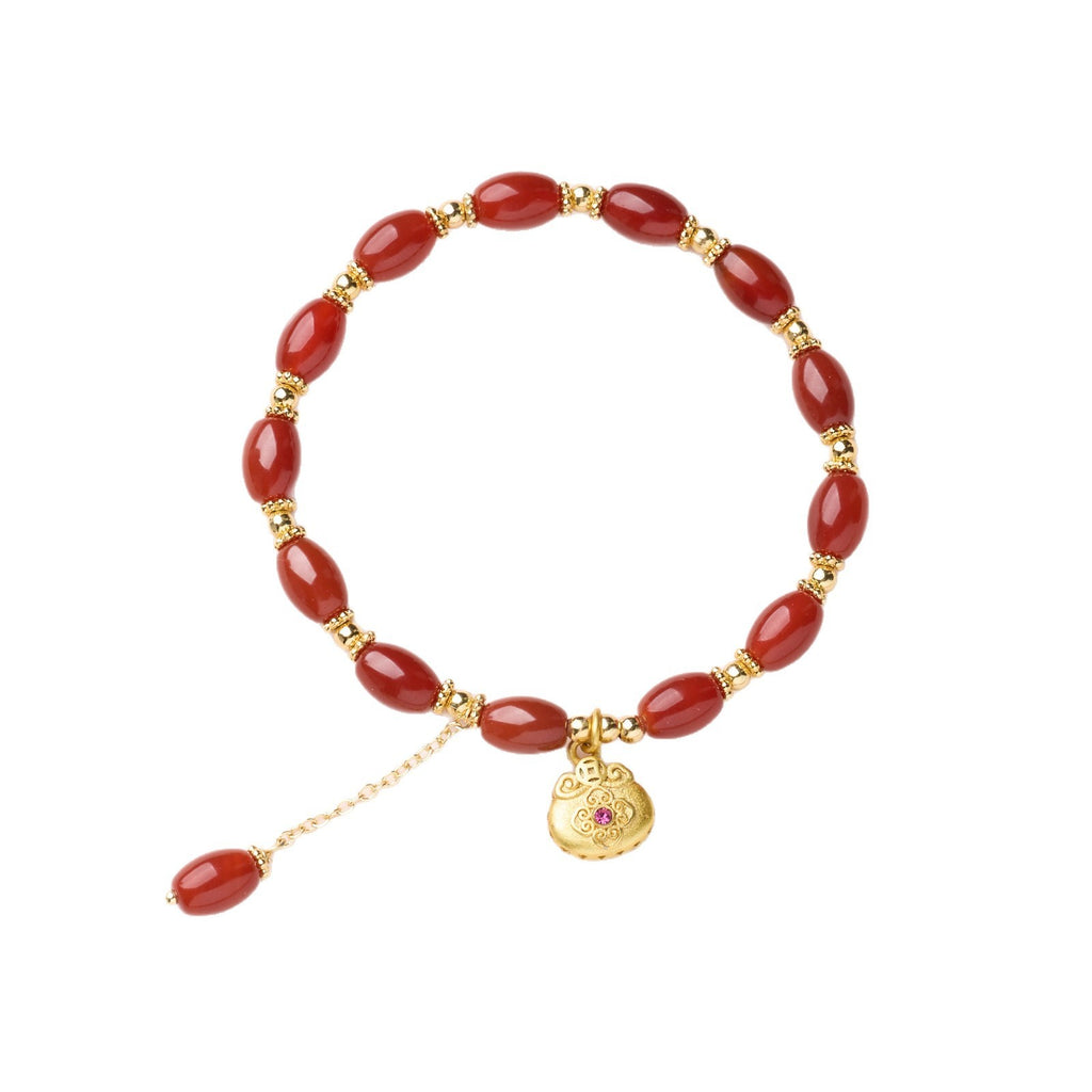 Natural Red Agate Bracelet For Women