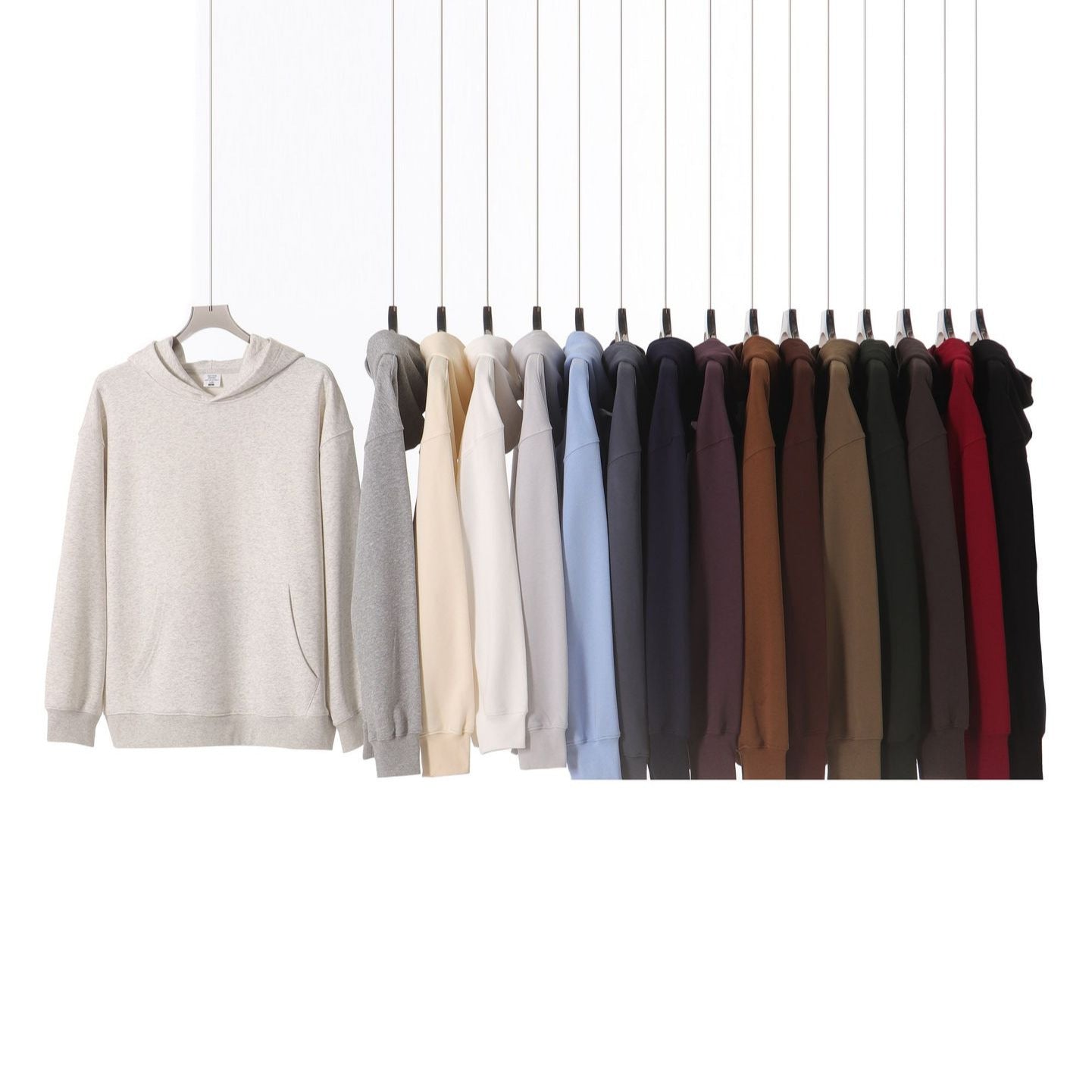 Men's Hooded Double-pull Zipper Sweater