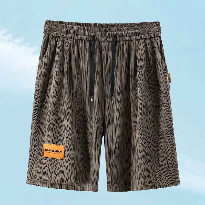 Men's Casual High-Elastic Thin Loose High-Waist Shorts