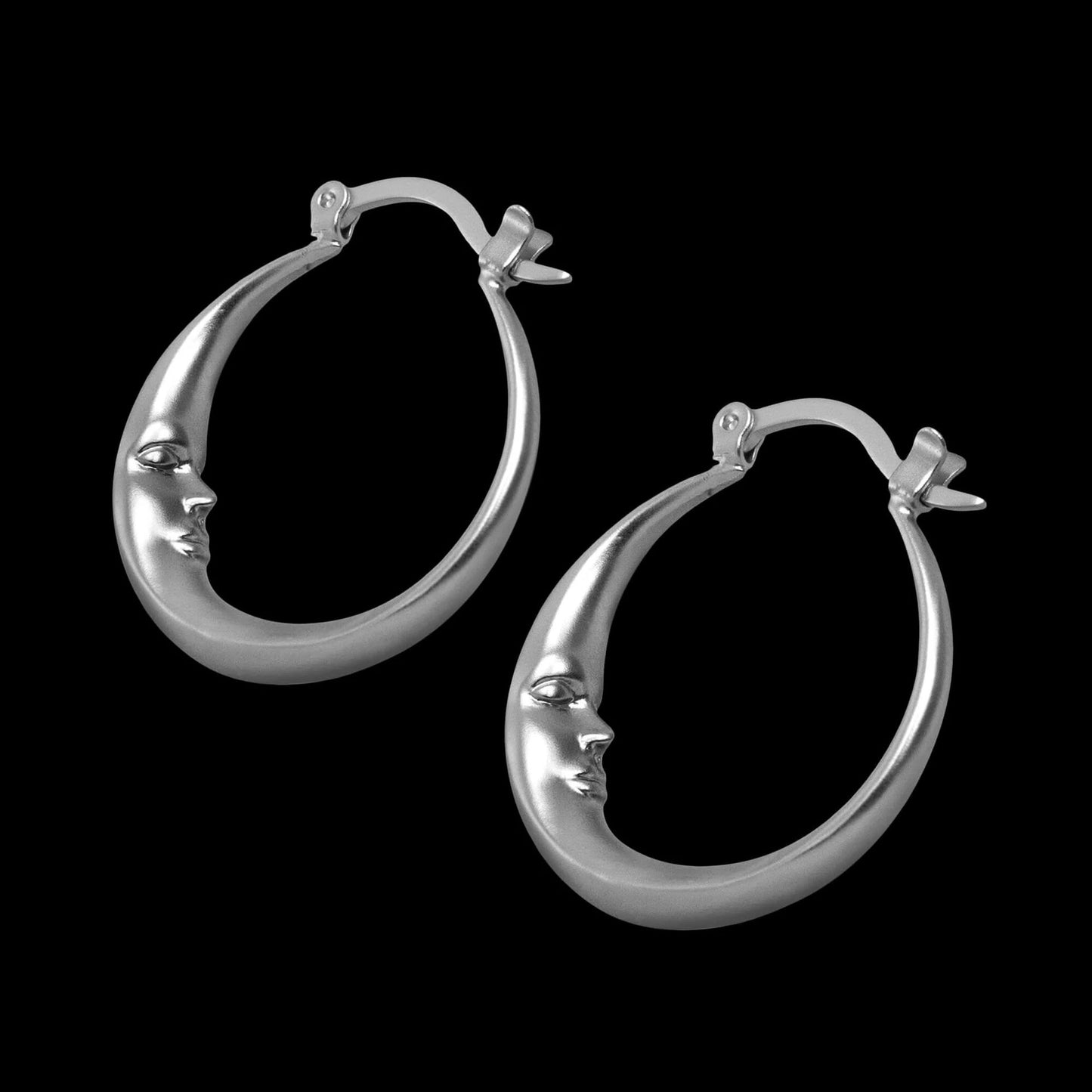 Women's Fashionable Cool Style Moon Shaped Statement Earrings