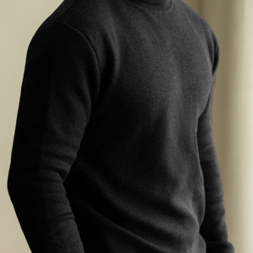 Men's Long-sleeved Sweater For Warmth Bottoming Shirt