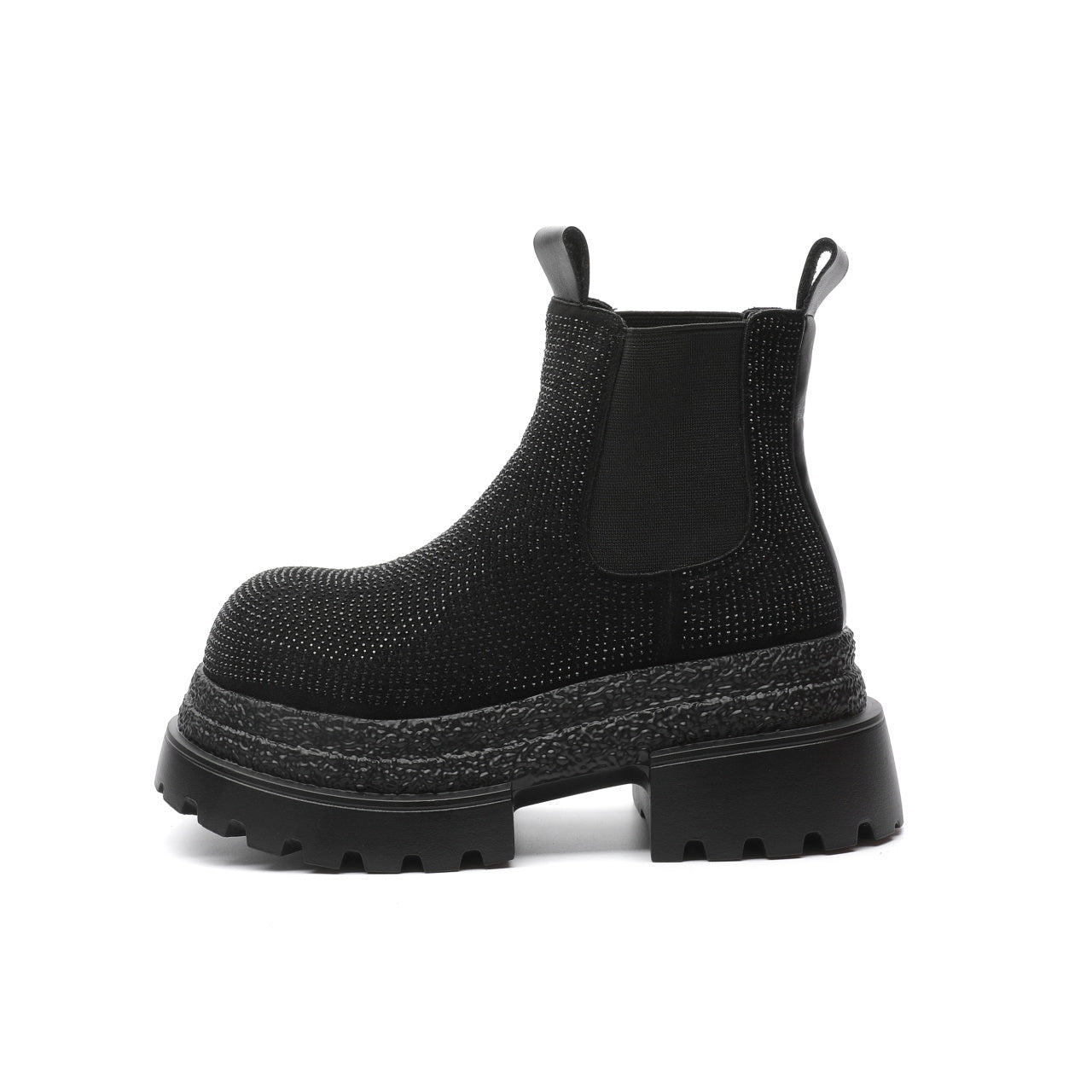 Vintage Style Chunky Heel Leather Boots For Women, Fashion Mid-Calf Boots With Buckle Accents For Comfort And Style