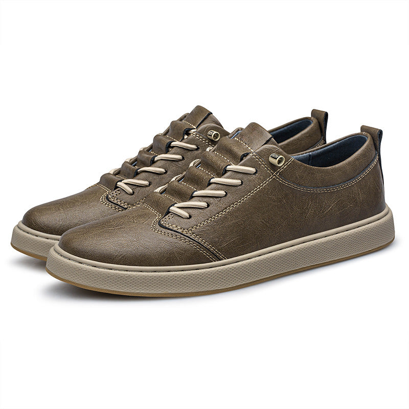 Big Size Board Shoes Cowhide Outdoor Casual Shoes