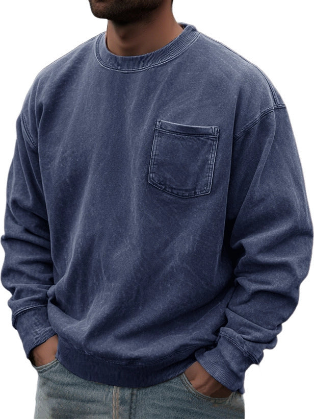 Men's Pullover Round Neck Long Sleeves Sweater