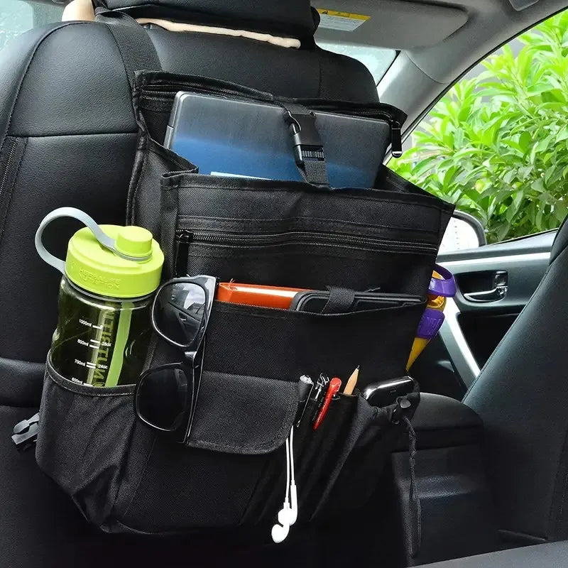 Car Front Seat Organiser Bag [Updated 2024] Dedicated Tablet And Laptop Storage Stable Side Strap Soft Adjustable Shoulder Strap And Hardened Strap Buckle Your Office Away From The Office