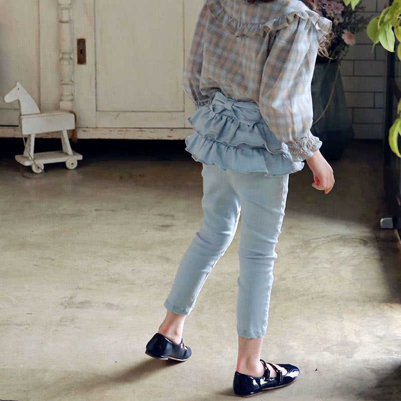 Denim Skirt Pants With Funky Ears For Children Girls