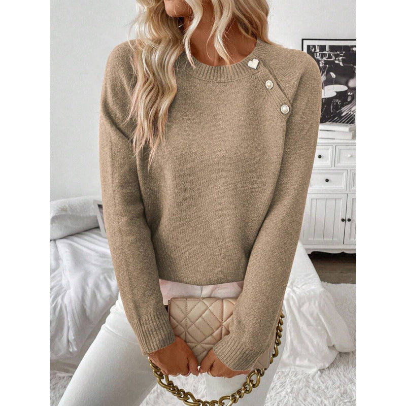 Women's Casual Cardigan Button Knitted Sweater