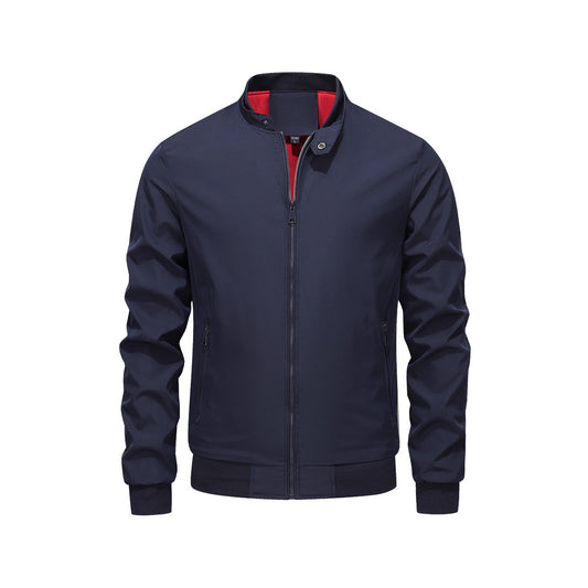 Autumn Stand-Up Collar Mens Jacket